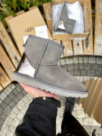 Угги женские зимние серые UGG Mini 
Женские сапоги UGG в сером цвете уже доступн. . фото 5