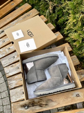 Угги женские зимние серые UGG Mini 
Женские сапоги UGG в сером цвете уже доступн. . фото 4