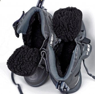 Кроссовки мужские зимние черные Nike Air Force Fur Dark Grey Winter
Повседневные. . фото 10