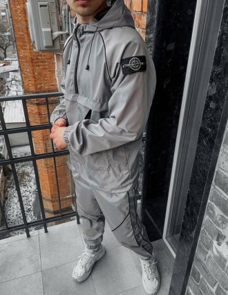 
Спортивный костюм мужской серый весна-осень Stone Island (Стон Айленд)
Какой до. . фото 3