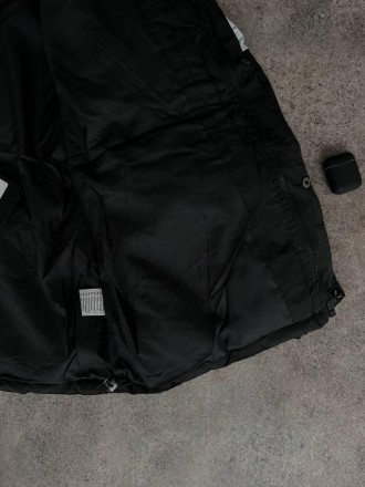 
Куртка пуховик мужская зимняя черная без капюшона с высоким горлом светооражающ. . фото 9