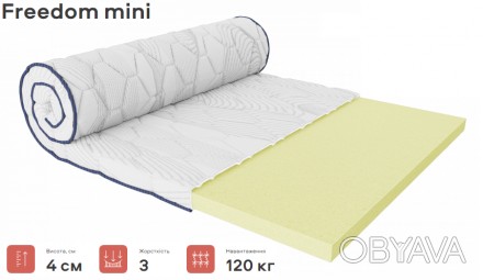 Матрас топпер-футон 4см 140x200 Freedom mini