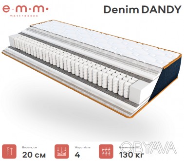 
Ортопедический матрас Denim Dandy 20см от ЕММ
Коллекция: Denim
Описание
Ткань с. . фото 1