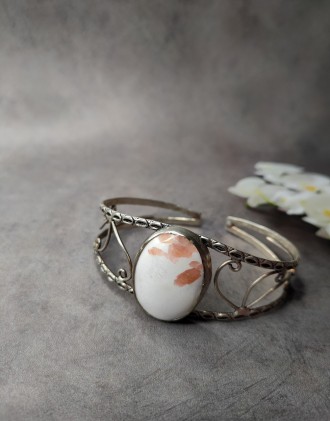 Пропонуємо Вам придбати неперевершений браслет-манжет з натуральним каменем -ско. . фото 4