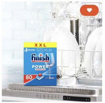 
Описание
 
Моющее средство для посудомоечных машин FINISH Power Essential 80 шт. . фото 6