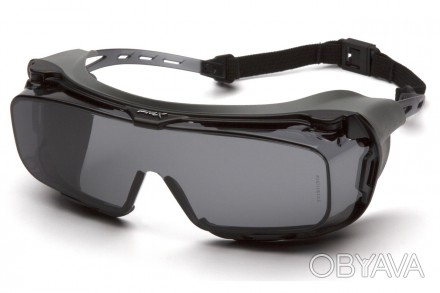 Защитные очки Cappture-Plus от Pyramex (США) цвет линз серый; материал линз поли. . фото 1