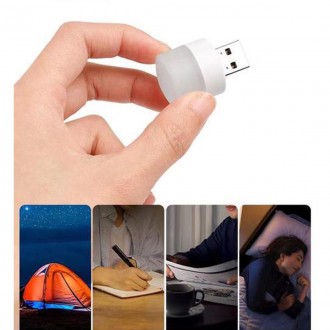 Лампа світлодіодна USB нічник 2022 для повербанка Холодне світло
Безперервне осв. . фото 2