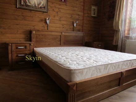 Ексклюзивна спальня Хай тек з масиву дуба.

Пропонуємо дубове двоспальне ліжко. . фото 7