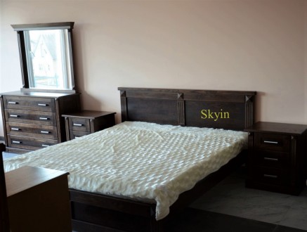 Ексклюзивна спальня Хай тек з масиву дуба.

Пропонуємо дубове двоспальне ліжко. . фото 10