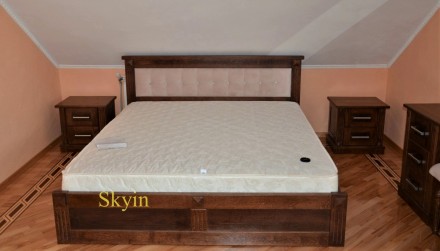 Ексклюзивна спальня Хай тек з масиву дуба.

Пропонуємо дубове двоспальне ліжко. . фото 4