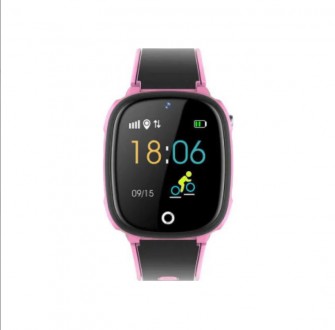 Детские GPS часы-телефон Smart watch HW11 AquaMGPlus Pink со встроенной камерой . . фото 3