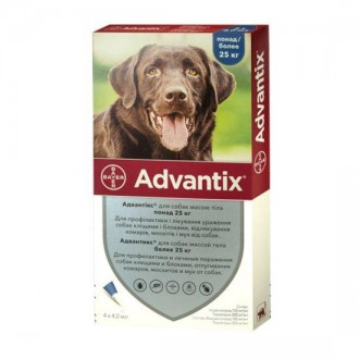 Цена за 1 пипетку
Адвантикс® — універсальне рішення для захисту собак від бліх, . . фото 2