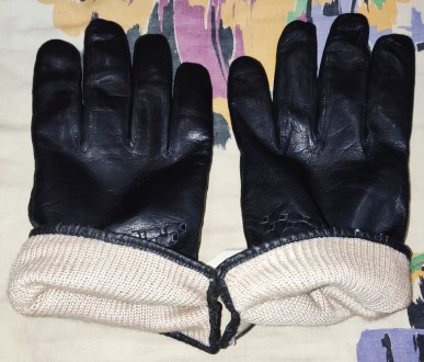 Кожаные перчатки Johanngeorgenstadt, размер-9.5см, ширина-11.5см, средний палец-. . фото 6