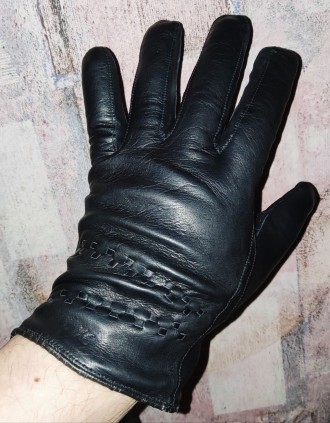 Кожаные перчатки Johanngeorgenstadt, размер-9.5см, ширина-11.5см, средний палец-. . фото 2