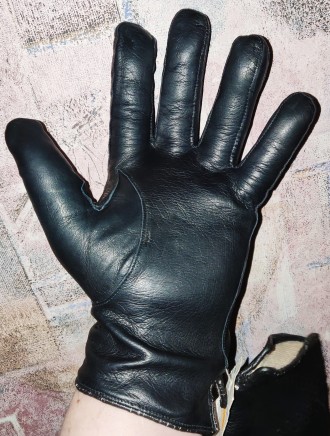 Кожаные перчатки Johanngeorgenstadt, размер-9.5см, ширина-11.5см, средний палец-. . фото 3