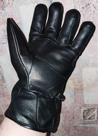 Кожаные мотоперчатки Vera Pelle, оазмер-XL, ширина-12см, средний палец-9.5см, об. . фото 3