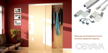 Розувні системи для дверей шаф-купе та гардеробних
Розсувна система Новатор 287 . . фото 1