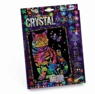 гр Набір креативної творчості "CRYSTAL MOSAIC" CRM-01-01,02,03,04...10 10 видів . . фото 3