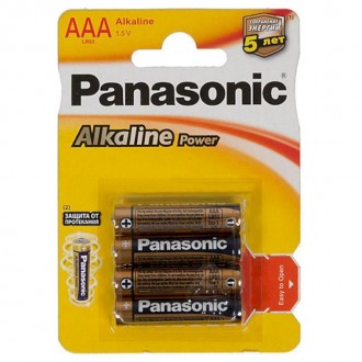 Батарейка Panasonic Alkaline Power AAA/LR03 BL 4 шт. Харків. фото 1 Батарейка Panasonic Alkaline Power AAA/LR03 BL 4 шт. Харків. фото 1