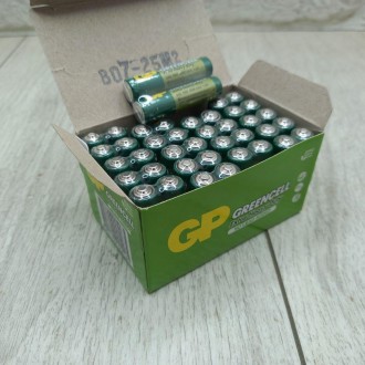 Батарейка сольова R3 GP Greencell 1.5V AAA (ціна за коробку 40шт). . фото 3