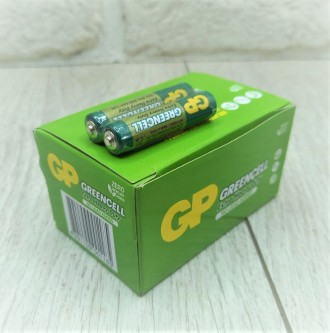 Батарейка сольова R3 GP Greencell 1.5V AAA (ціна за коробку 40шт). . фото 2