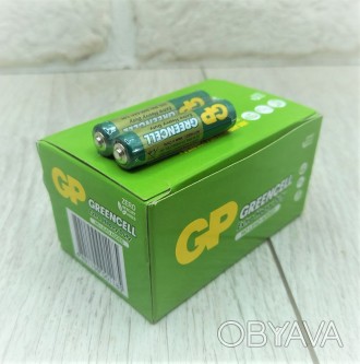 Батарейка сольова R3 GP Greencell 1.5V AAA (ціна за коробку 40шт). . фото 1