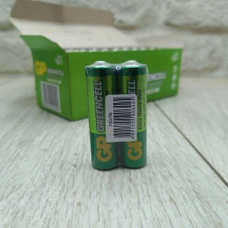 Батарейка сольова R6 GP Greencell 1.5V AA (ціна за коробку 40шт). . фото 5