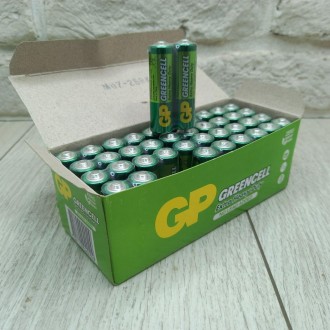 Батарейка сольова R6 GP Greencell 1.5V AA (ціна за коробку 40шт). . фото 4