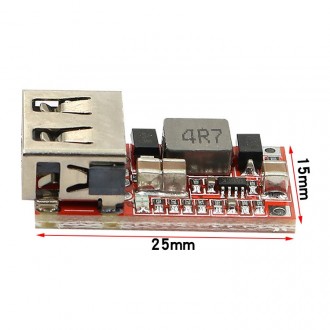 
Знижувальний перетворювач з USB-виходом 5 В
Вхідна напруга DC 6-18В
Вихідна нап. . фото 4