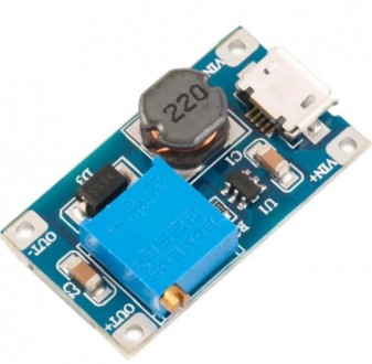 Підвищувальний перетворювач MT3608 LM2577 Micro USB 2 А Трансформатор. Кропивницкий. фото 1 Підвищувальний перетворювач MT3608 LM2577 Micro USB 2 А Трансформатор. Кропивницкий. фото 1