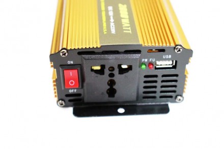 Перетворювач (інвертор) 12V-220 V 5 Core 2000 W gold
Прилад (Перетворювач автоі. . фото 3