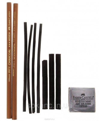 Набір вугілля та вугільних олівців Faber-Castell PITT CHARCOAL SET у блістері з . . фото 3
