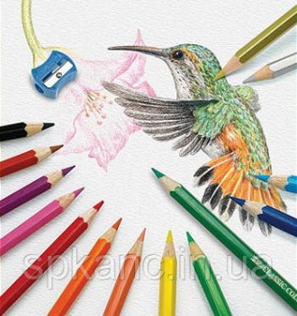 Великий подарунковий набір із 60 кольорових олівців шестигранної форми в зручном. . фото 4
