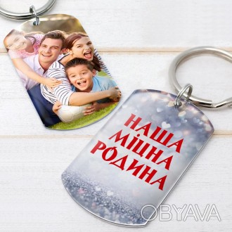 Подарунок сім'ї жетон кулон брелок з сімейним фото та текстом
метал
кріплення з . . фото 1