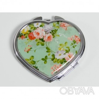 Зеркальце карманное сердце зеленого цвета
Материал: металл.
. . фото 1