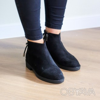 Женские ботинки черные Leila 3275 Ботинки женские выполнены из искусственной зам. . фото 1