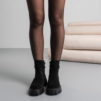 Женские ботинки черные Soprano 3843 Ботинки женские выполнены из натуральной зам. . фото 3