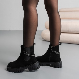 Женские ботинки черные Soprano 3843 Ботинки женские выполнены из натуральной зам. . фото 25