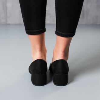 Жіночі туфлі чорні Artax 3785
Туфлі жіночі виконані зі штучної замши. Модель аку. . фото 5