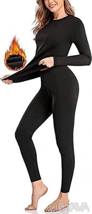 Женское термобелье комплект кофта лосины цвет черный графит размер: 42-44, 46-48