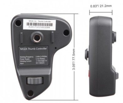 Бездротовий пульт Moza Wireless Thumb Controller for Moza Lite2 Stabilizer
Бездр. . фото 3