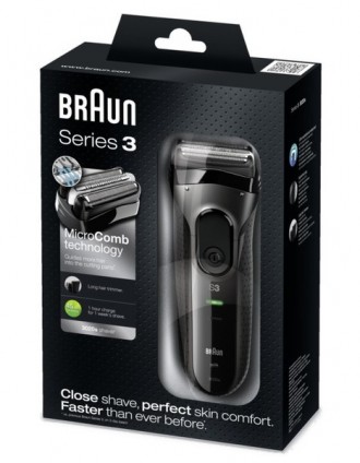  Бритва Braun Series 3. Гладке гоління, ідеальний комфорт для шкіри. Швидше, ніж. . фото 5