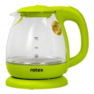 Электрочайник Rotex RKT80-GP 1.0 л Электрический стеклянный чайник Rotex RKT80-G. . фото 2