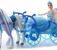 Іграшковий набір Карета принцеси з лялечкою та іграшковим конем. Ігровий набір л. . фото 3