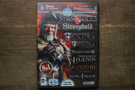 Stronghold / Europa Universalis / A Game of Thrones (8в1) (DVD) | Диск с Игрой д. . фото 2