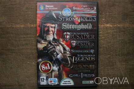 Stronghold / Europa Universalis / A Game of Thrones (8в1) (DVD) | Диск с Игрой д. . фото 1