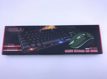 
Игровая проводная клавиатура и мышь iMICE KM-680
Профессиональная игровая клави. . фото 8