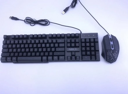
Ігрова провідна клавіатура та миша iMICE KM-680
Професійна ігрова клавіатура зі. . фото 7