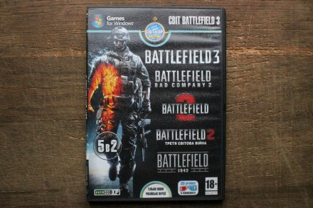 Battlefield (5в2) (DVD) | Диск с Игрой для ПК/PC

Диск с играми для ПК/PC. Пят. . фото 2