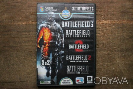 Battlefield (5в2) (DVD) | Диск с Игрой для ПК/PC

Диск с играми для ПК/PC. Пят. . фото 1